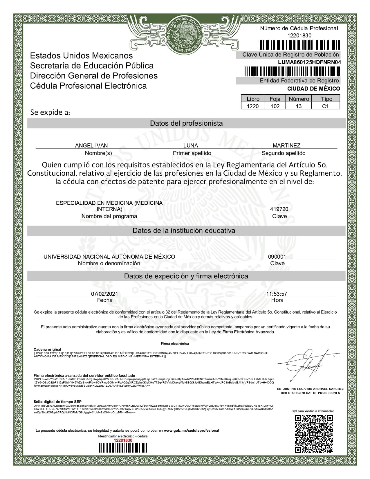 Médico Internista en CDMX